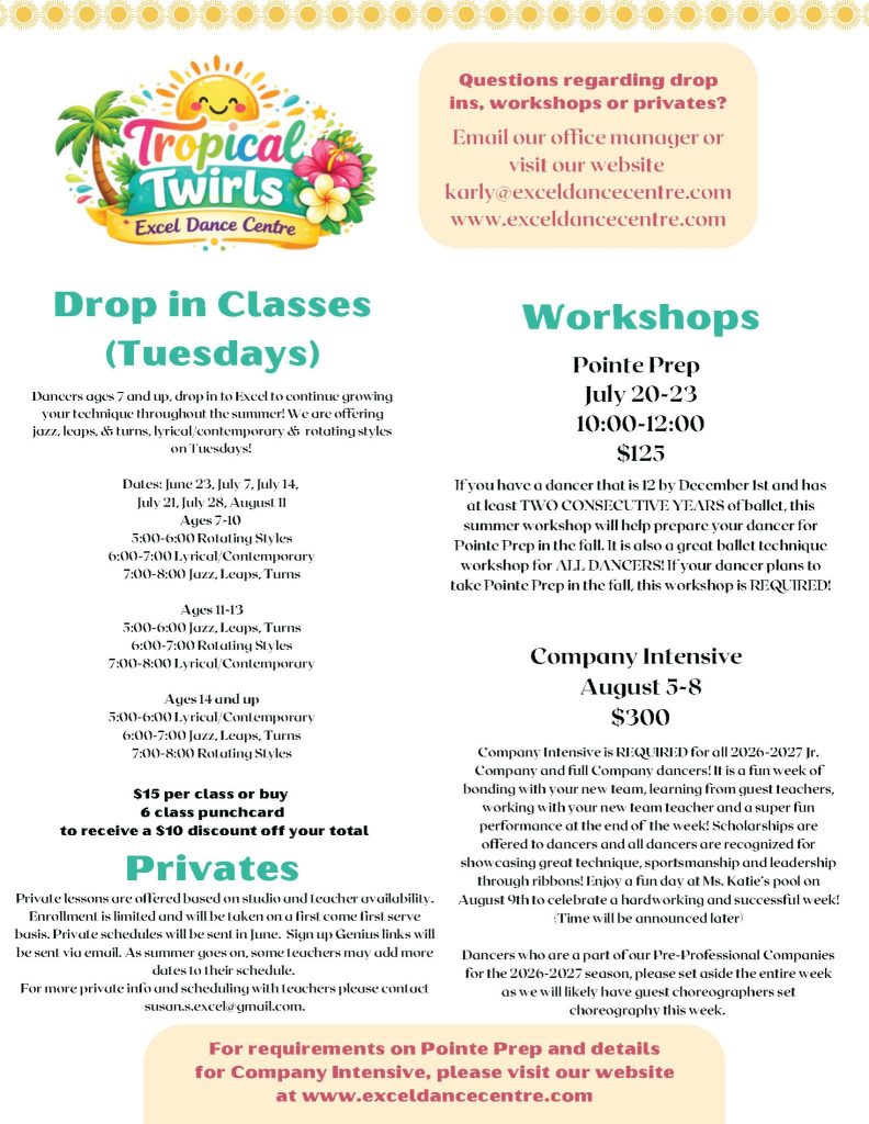 summer drop-ins and privates 2026